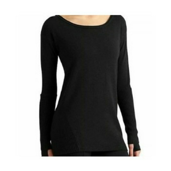 athleta black sweater
